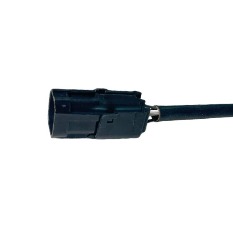 Oxygen sensor electrical connector housing with attached wire lead