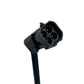 Oxygen sensor 4-pin electrical plug with locking tab and black wire