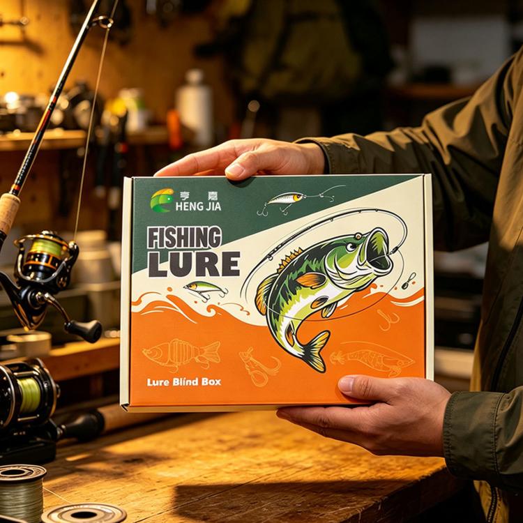 Fishing lure blind box held in hand