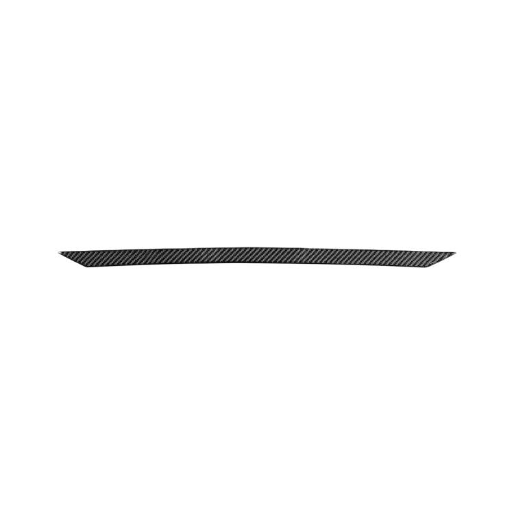 Trunk decorative car sticker strip, black carbon-fiber weave design