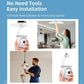 White E27 bulb security camera with dome lens for easy socket installation