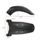 Black rear mudguard fender guard with length and width measurement markings