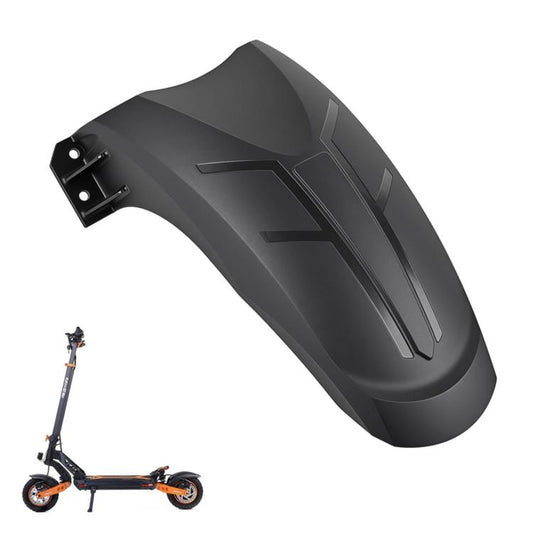Black rear scooter mudguard fender guard with mounting bracket holes