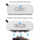 Retractable pet de-shedding comb with extendable teeth mechanism, white body