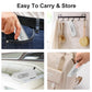 Compact pet de-shedding comb for easy carry and storage, white handle