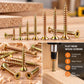 Yellow zinc plated flat head wood screws with wood application, cross recessed heads