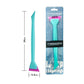qili window tint squeegee tool with long turquoise handle and pink bottom blade