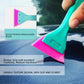 qili squeegee used to smooth window film, turquoise blade with pink edge