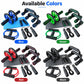 Ab wheel and push-up stand combo color options in blue, green, red, and black