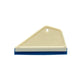 Light beige rubber window tint squeegee blade with short tab handle