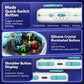 White Bluetooth mini controller showing mode switch and illuminated silicone crystal buttons