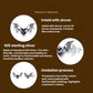 Sterling silver bat stud earrings diagram: zircon inlaid heart, oxidized finish