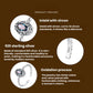 S925 sterling silver open ring with zircon inlay and arched band details