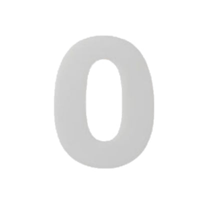 Gray number cake mold letter "0" shape