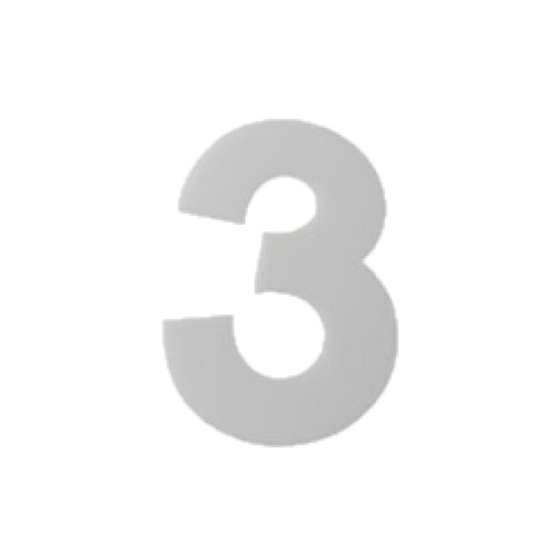 Gray number 3 cake mold, 2-piece set for cake decorating