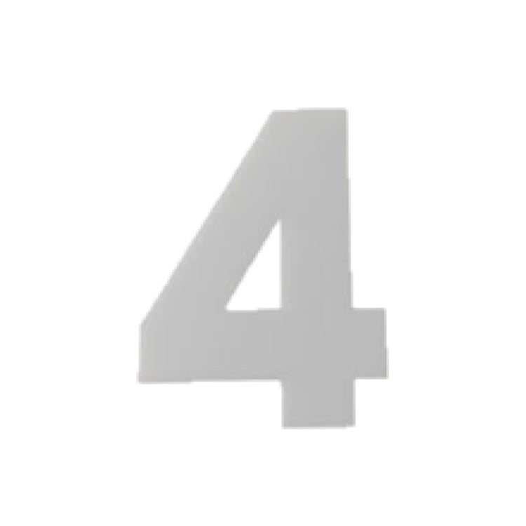 Gray number 4 cake mold, 2-piece set for cake decorating