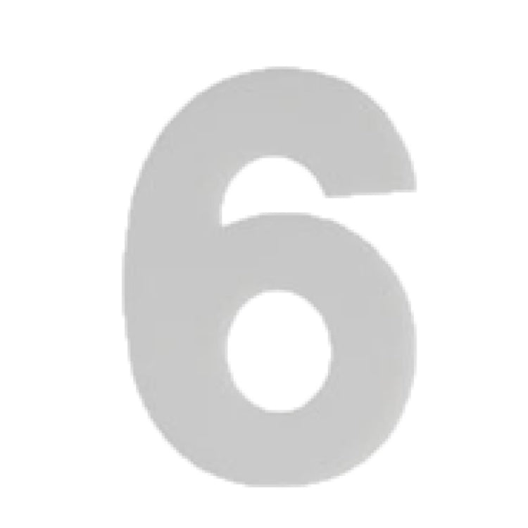 Gray number 6 cake mold, 2-piece set for cake decorating
