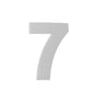 Gray number 7 cake mold, 2-piece set for cake decorating