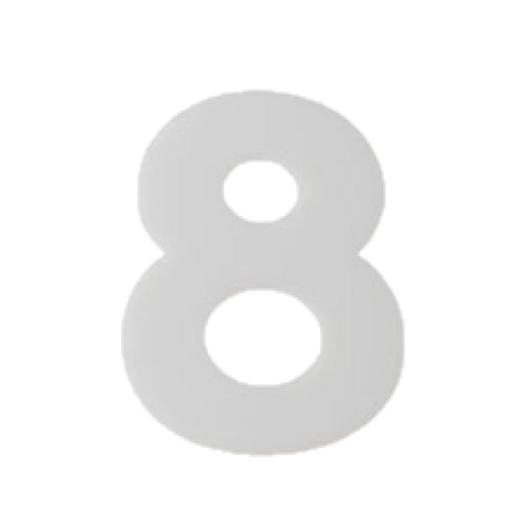 Gray number 8 cake mold, 2-piece set for cake decorating