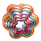 Set of 5 cloud-like plastic cookie plunger molds with rainbow stacked outlines