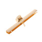 Gold-tone mortise lock hardware with lever latch and side mounting holes