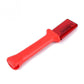 Red cable stripping tool with metal blade head and protective back cover