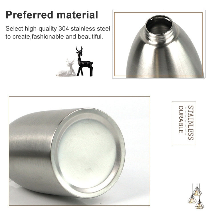 Stainless steel soap dispenser bottle with threaded mouth opening