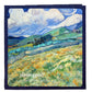 Self-adhesive photo album cover with rolling hills and wheat field painting