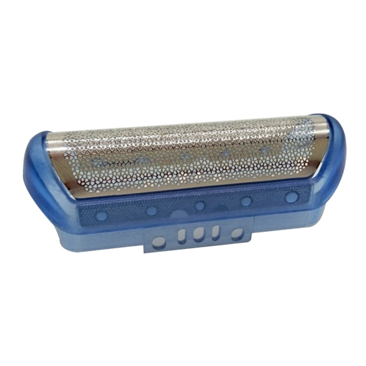 Braun shaver foil replacement, blue plastic holder with stainless mesh screen