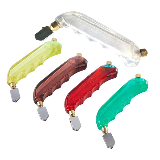 Glass bottle glass cutting machine with clear handle and multicolor grip tools