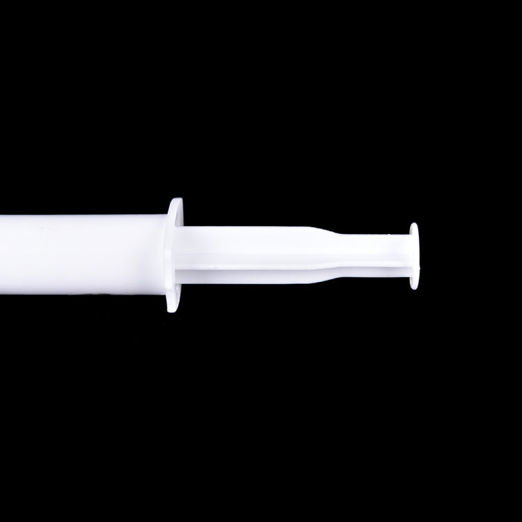 White venom extractor suction syringe close-up of the nozzle end