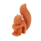Silicone squirrel cup charm, orange squirrel clip