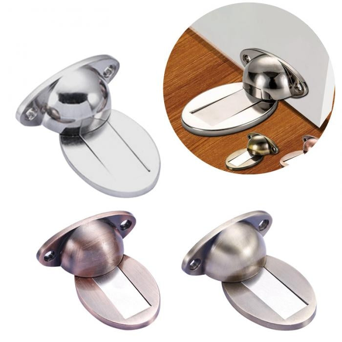 Multiple door suction holders in stainless and bronze finishes with oval bases