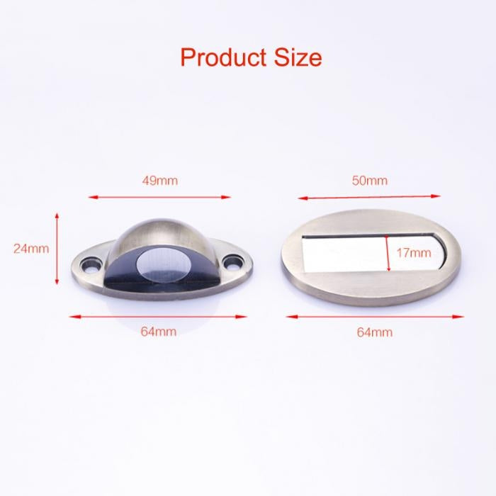Door suction holder size diagram with mounting plate measurements (64mm, 50mm, 49mm)