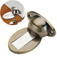 Bronze-toned door suction holder with oval cup and hinged latch plate