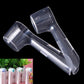 Transparent U-shaped cover clips with open ends for toothbrush head protection