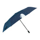Mini folding umbrella, dark navy canopy with white bear silhouette and straight handle