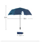 Anti-UV mini umbrella size diagram: 99cm open width, 60cm length, 27cm folded