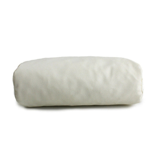 White newborn positioning cushion bolster with rounded ends