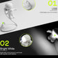 White astronaut USB LED desk lamp with bright white helmet LEDs