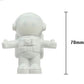 White astronaut USB LED desk lamp, 70mm height