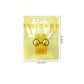 Yellow car garbage bag with 'Nice every day' cartoon face and size measurements