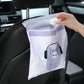 White car garbage bag with cartoon character graphic and 'Nice every day' text