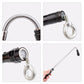 Flexible telescopic magnetic flashlight accessories: spring cable and metal magnet hooks