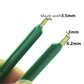 Green IC puller tweezers with narrow 3.5mm mouth and 6.2mm opening