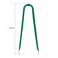 Green IC puller tweezers length 105mm with curved U-shaped arms