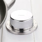 Magnetic stainless steel timer with black-ring top and numbered metal dial