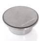 Stainless steel magnetic timer base with engraved text on flat top