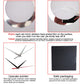 Mirror clock sticker set with protective film, pointer parts, and safe packaging