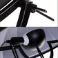 Black lamp components: tripod arm with bulb holder and power cord connection